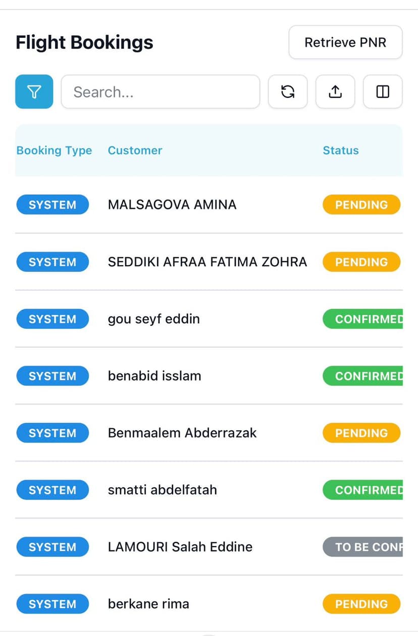 Flight Bookings Management